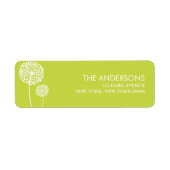 Dandelions Adresetiketten Etiket (Voorkant)