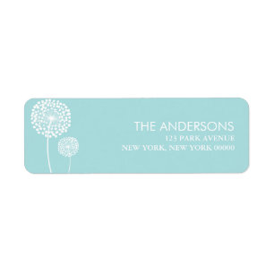 Dandelions Adresetiketten Etiket