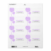 Dandelions Adresetiketten Etiket (Full Sheet)