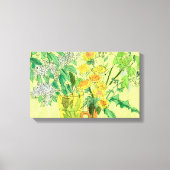 Dandelions Bird Cherry Summer Flowers Floral Art P Canvas Afdruk (Voorkant)