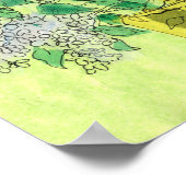 Dandelions Bird Cherry Summer Flowers Floral Art P Poster (Hoek)