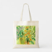Dandelions Bird Cherry Summer Flowers Floral Art Tote Bag (Achterkant)