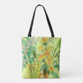 Dandelions Bird Cherry Summer Flowers Floral Art Tote Bag (Achterkant)