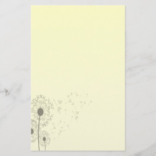 Dandelions Briefpapier (Voorkant)