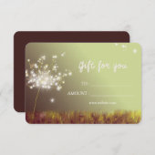 Dandelions Business Gift Certificate (Voorkant / Achterkant)