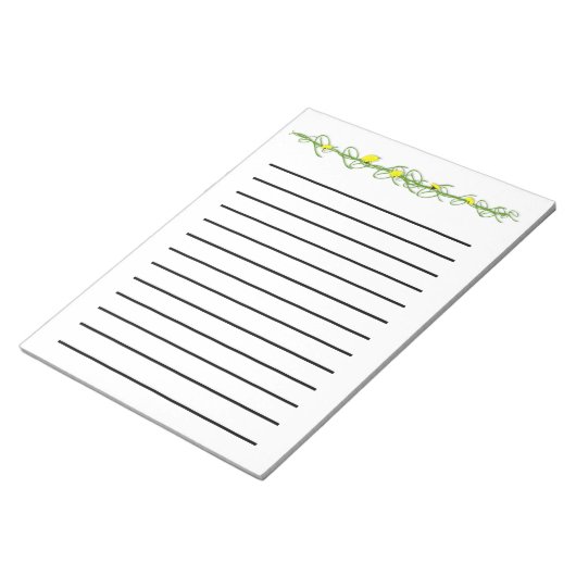 Dandelions Dark Lined Notitieblok (Schuin)