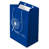 Dandelions Design Gift Bag Medium Cadeauzakje (Achterkant Gekanteld)