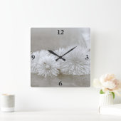 Dandelions drijven op de waterklok vierkante klok (Huis)