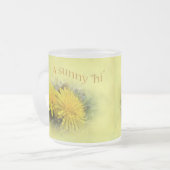 Dandelions - Een zonnige Hi Matglas Koffiemok (Voorkant links)