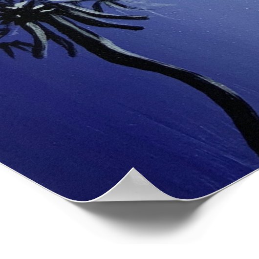 Dandelions en hemel poster (Hoek)