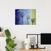 Dandelions en hemel poster (Thuiskantoor)