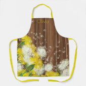 Dandelions en Rustic Wood Fence Schort (Voorkant)