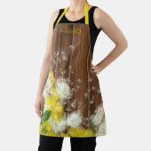 Dandelions en Rustic Wood Fence Schort (Insitu)