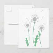Dandelions Feestdagenkaart (Voorkant / Achterkant)