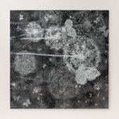 Dandelions Field - Black White Art Collectie Legpuzzel (Horizontaal)