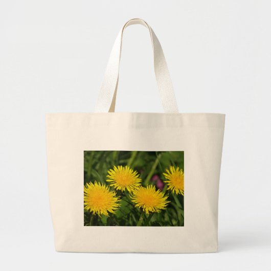 Dandelions Grote Tote Bag (Voorkant)