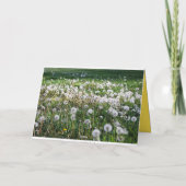 Dandelions Happy Vaderdag Humor Kaart (Achterkant)
