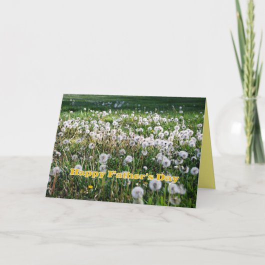 Dandelions Happy Vaderdag Humor Kaart (Voorkant)