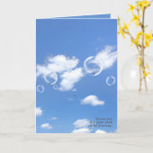 Dandelions in bubbels bedankt kaart (Gele Bloem)