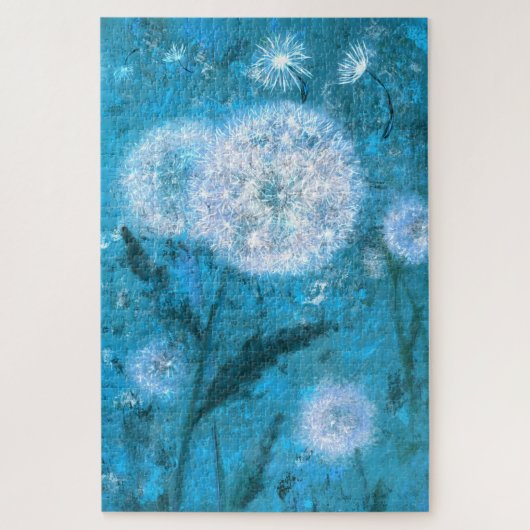 Dandelions in motorlicht - Oorspronkelijk kunstsch Legpuzzel (Verticaal)
