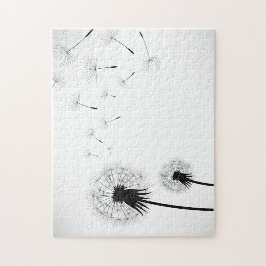Dandelions in Silhouette Legpuzzel (Verticaal)