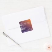 Dandelions Interior Business Adverteren Vierkante Sticker (Envelop)
