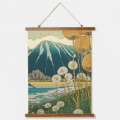 Dandelions Japanse kunst Hangend Wandkleed (Voorkant)