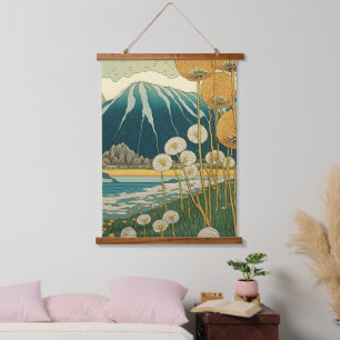 Dandelions Japanse kunst Hangend Wandkleed