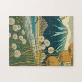 Dandelions Japanse kunst Legpuzzel (Horizontaal)