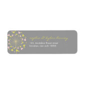 Dandelions Love Cute Summer Weddenschappen Adreset Etiket (Voorkant)