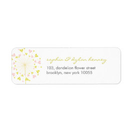 Dandelions Love Cute Summer Weddenschappen Adreset Etiket