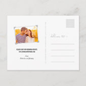 Dandelions Love Heart 4 Multi Photo Save Date Aankondigingskaart (Achterkant)