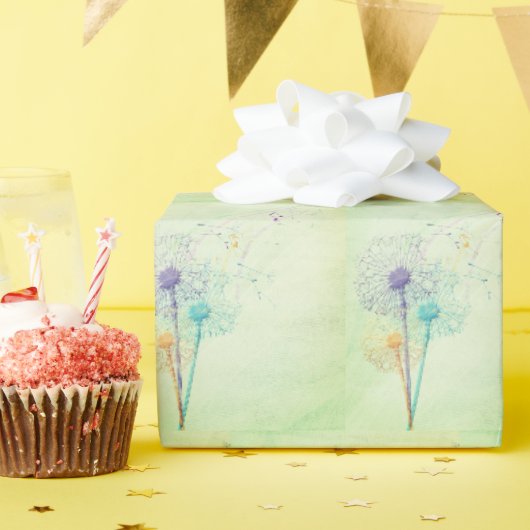 Dandelions met Muzieknoten Cadeaupapier (Verjaardagsfeest)