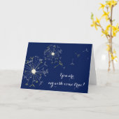 Dandelions, mijn wens komt waar! kaart (Gele Bloem)