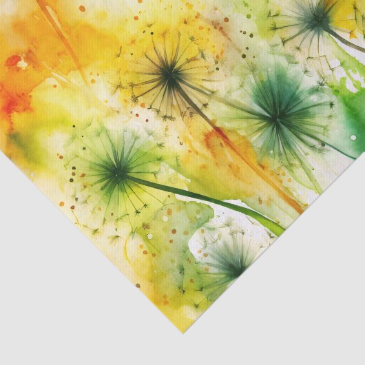 DANDELIONS ontkoppelingspapier Tissuepapier (Detail)