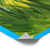 Dandelions - Oorspronkelijk schilderen en gedicht Poster (Hoek)