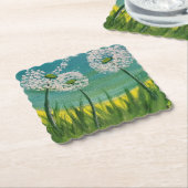 Dandelions - Oorspronkelijk schilderen Kartonnen Onderzetters (Gebogen)