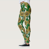 Dandelions op wit leggings (Links)