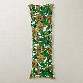 Dandelions op wit lichaamskussen (Voorkant Verticaal)