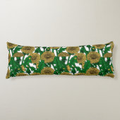 Dandelions op wit lichaamskussen (Voorkant)