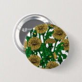 Dandelions op wit ronde button 5,7 cm (Voorkant /achterkant)