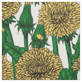Dandelions op wit stof (Swatch)
