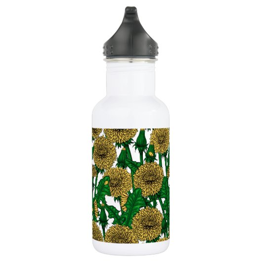 Dandelions op wit waterfles (Rechts)