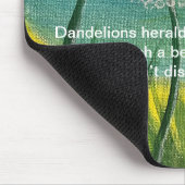 Dandelions - originele kunstwerken en gedicht muismat (Hoek)