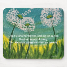 Dandelions - originele kunstwerken en gedicht