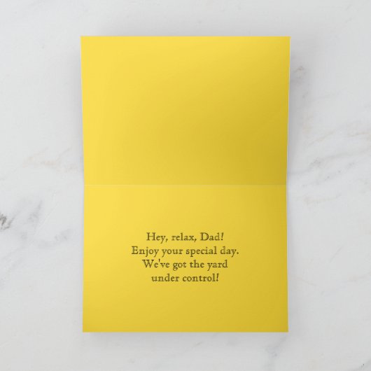 Dandelions Pap Happy Vaderdag Humor Kaart (Binnen)