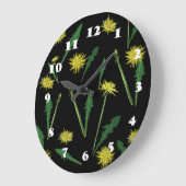 Dandelions Patroon Grote Klok (Hoek)