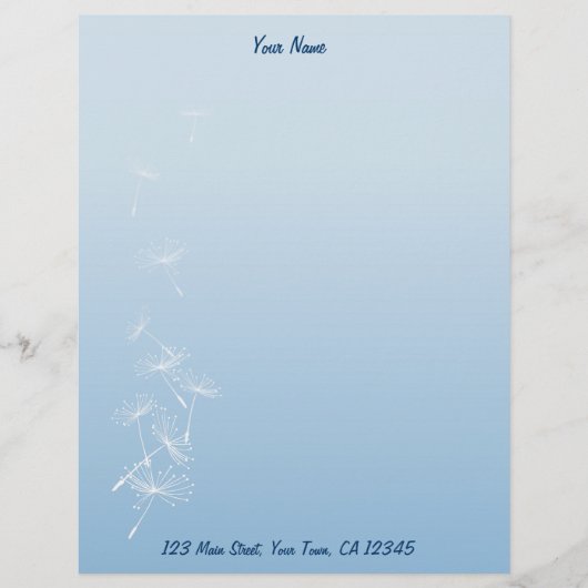Dandelions Persoonlijk Briefhoofd (Voorkant)