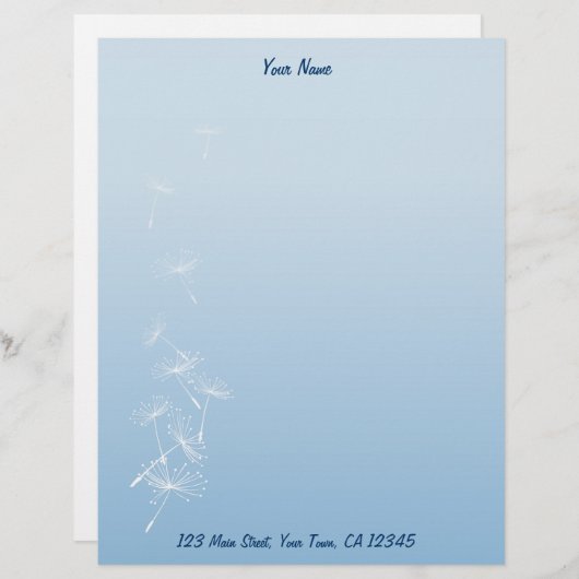Dandelions Persoonlijk Briefhoofd (Voorkant / Achterkant)