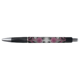 Dandelions Pink Black White Pen